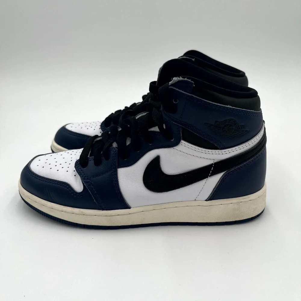Nike Air Jordan 1 Retro High OG GS Midnight Navy FD1437-401 Kids 5 Sneaker Blue